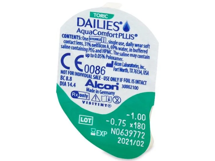 Modal Additional Images for DAILIES Aqua Comfort Plus Toric - 30pk