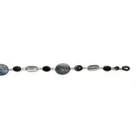 Metal Glasses Chain Flat Black Pearl (image for) Metal Glasses Chain Flat Black Pearl