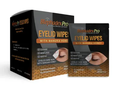 (image for) Blephadex Pro Eyelid Wipes (with Manuka Honey)