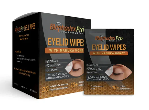 (image for) Blephadex Pro Eyelid Wipes (with Manuka Honey)